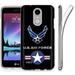 [SlickCandy] LG Zone 4/Fortune 2/Aristo 2/Tribute Dynasty/Risio 3/K8[K8 Plus] 2018 [Clear] Total Defender Soft Slim Phone Case [US Air Force Print]