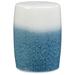 Signature Design by Ashley Ikegrove Ceramic Accent Stool Ceramic in Blue/White | 17.5 H x 13 W x 13 D in | Wayfair A3000620