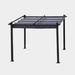 Rongeng 10 Ft. W x 10 Ft. D Aluminum Patio Gazebo Canopy Aluminum/Metal/Soft-top in Gray | 85 H x 116 W x 116 D in | Wayfair 113W41940784