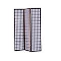 Red Barrel Studio® 18" W x 71" H 3 - Panel Folding Room Divider Wood in Brown/Gray | 71 H x 18 W x 3 D in | Wayfair