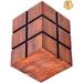 GN109 Wood Stand For Geometric Pencil Cup | Wood Pen Pencil Holder | Office Desk Organizer Wood in Brown | 4 H x 3 W x 3 D in | Wayfair