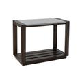 Red Barrel Studio® Flarity Outdoor Side Table Wood/Stone/Concrete in Black | 27.6 H x 39.4 W x 15.7 D in | Wayfair 37D14F9AF11640BD9DE627E7ADAD2131