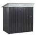walsunny 6 ft. W x 4 ft. D Metal Traditional Storage Shed in Brown/Gray | 71.3 H x 71.6 W x 50.6 D in | Wayfair ITR-DG-L