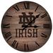 Imperial Notre Dame Fighting Irish Team Rustic 16'' Clock
