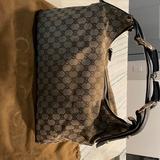 Gucci Bags | Authentic Gucci Purse. Worn Pictures Have Some Wearing On Material | Color: Brown | Size: Os
