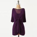Anthropologie Tops | Anthropologie Bailey 44 Complementary Hewn Draped Open-Shoulder Top In Purple | Color: Purple/Red | Size: M