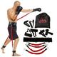 Boxing Bands, Boxing Resistance Bands, Full Body Resistance Band, MMA Training Equipment, Boxing Equipment, Punching Bands, 150 lbs Bands For Home Fitness Workout, Punching Resistance Bands (Red)