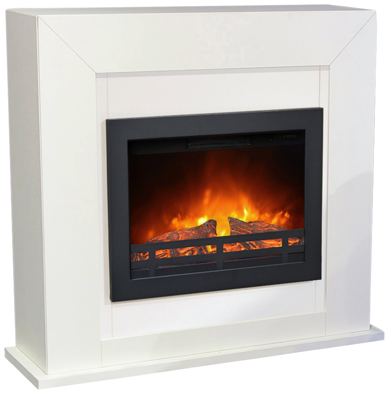 Elektrokamin XARALYN "Adra", weiß, B:98cm H:91cm T:31cm, Elektrokaminöfen, inkl. elektrischem Kamineinsatz Flandria & Heizung