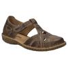 Klettschuh JOSEF SEIBEL "ROSALIE 29", Damen, Gr. 41, braun, Leder, klassisch, Schuhe, Spangenschuh, Sandale, Komfortschuh mit modischer T-Spange
