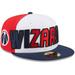 Men's New Era White/Navy Washington Wizards Back Half 9FIFTY Fitted Hat