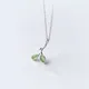 Modian mode vert émail chanceux arbre feuilles collier pendentif chaîne pour les femmes charme