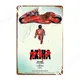 Affiche de Film Japonais Vintage Akira Plaque D.lique Peinture Décor Personnalisé Cinéma