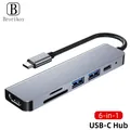 6in1 4 Ports Multifonctionnel Moyeu Avec Sortie HDMI USB Multi-port Adaptateur Station D'accueil