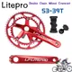 Litepro-Plateau de manivelle en alliage d'aluminium CNC pour vélo pliant pédalier à double roue