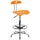 Flash Furniture Vibrant Drafting Stool with Tractor Seat, 20 in. x 17.25 in. x 41 in.