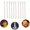 7pcs Oil Lantern Wicks Heat-Resistant Kerosene Wick for Ceramic Holders Torch Wine Bottle Oil Candle