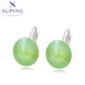 Xuping-Boucles d'Oreilles Rondes en Clip pour Femme et Fille Bijoux à la Mode Cadeau X000463018