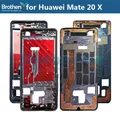 Cadre avant pour Huwei Mate 20 X LCD boîtier de lunette avant pour Huwei Mate 20 X cadre d'écran