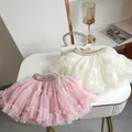 Jupon moelleux en mousseline de soie pour bébés filles tutu princesse jupes de fête vêtements de