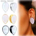 Giga – bouchons d'oreille en conque pour femmes 2 pièces 8mm 10mm tunnel bijoux de corps