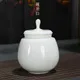 Récipients à thé en céramique porcelaine de Jade blanc ivoire stockage de thé Mini emballage de
