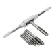 DIYWORK High Speed Steel M3-M12 Tap Wrench DIY Hand Tool Kit 8 in 1 Tap Tool Set