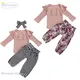 Ensemble de vêtements pour bébés filles de 0 à 24 mois combinaison à manches longues pantalon Long