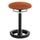 Twixt Desk Height Ergonomic Stool, 22 1/2&quot; High, Orange Fabric