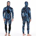 Combinaison de plongée sous-marine en néoprène bleu pour homme chasse sous-marine pêche chaude et
