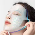 Masque facial réutilisable en silicone anti-déformable support pour masques en feuille couverture