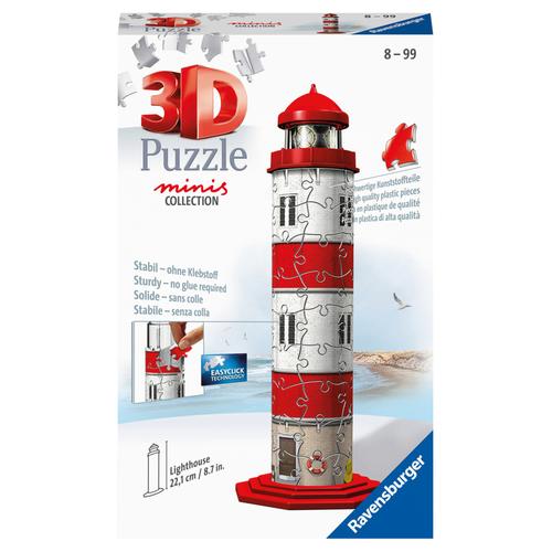 Ravensburger 3D Puzzle 11273 - Mini Leuchtturm - 54 Teile - Ab 8 Jahren