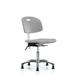 Inbox Zero Newport Industrial Polyurethane Clean Room Chair - Desk Height Aluminum/Upholstered in Gray | 38.5 H x 24 W x 25 D in | Wayfair