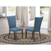 Red Barrel Studio® Gilemette Linen Side Chair Wood/Upholstered in Blue | 39 H x 20.25 W x 24.7 D in | Wayfair E7367D5B75DB41F68076534090DFD2E2