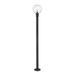 Wade Logan® Arlonda Black 1-Light 89.5" H Lamp Post (Full) Aluminium/Metal in Black/Gray | 89.5 H x 12 W x 12 D in | Wayfair