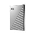 WD 1TB Silver My Passport Ultra Portable Storage External Hard Drive USB-C for PC/Windows (WDBC3C0010BSL-WESN)