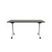 Safco Products Company JURNI Flip Table w/ Casters Wood/Metal in Gray/Black | 29.5 H x 60 W x 24 D in | Wayfair JN6024NFLPCAASNT