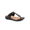 Extra Wide Width Women's Talara Sandal by SoftWalk in Black (Size 7 WW)