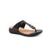 Extra Wide Width Women's Talara Sandal by SoftWalk in Black (Size 7 WW)