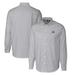 Men's Cutter & Buck Charcoal Northwestern Wildcats Vault Big Tall Oxford Stripe Long Sleeve Button-Down Shirt