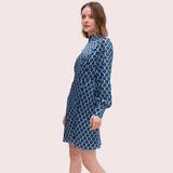 Kate Spade Dresses | Bnwot Kate Spade Silk Dress In Storm Cloud Limited Collectors Edition | Color: Blue | Size: 8