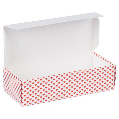 8 7/8" x 3 3/4" x 2 3/8" 1-Piece 2 lb. Valentine's Day Heart Candy Box - 250/Case