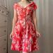 Free People Dresses | Free People Red Floral Dress | Color: Red | Size: S