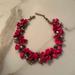 J. Crew Jewelry | Euc J.Crew Pink Flower Gemstone Necklace | Color: Gold/Pink | Size: Os