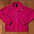 The North Face Jackets & Coats | Girls The North Face Fuzzy Pink Full Zip Jacket Large 14-16 | Color: Pink | Size: Lg