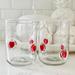Anthropologie Dining | Anthropologie Anthropologie Valentina Heart Juice Glasses | Color: Red | Size: Os