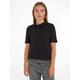 Poloshirt TOMMY HILFIGER Gr. XL (42), schwarz (black) Damen Shirts Jersey