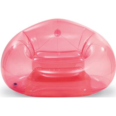 Luftsessel INTEX "TRANSPARENT BEANLESS BAG CHAIR" Gr. 137, rosa, Luftbetten, B/H/L: 127cm x 74cm x 137cm, PVC, B:127cm H:74cm L:137cm