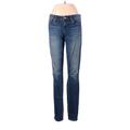 Gap Jeans - High Rise Skinny Leg Denim: Blue Bottoms - Women's Size 28 - Dark Wash