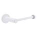 Allied Brass Malibu Euro Style Wall Mount Toilet Paper Holder Metal in White | 2 H x 6.58 W x 3.39 D in | Wayfair MB-24E-WHM