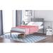 Red Barrel Studio® Twin Platform Bed Wood in Brown/White | 40.6 H x 41.7 W x 79.5 D in | Wayfair 18D858A025F349DFAEFA7096FC539D79